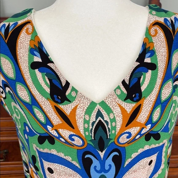 Anthropologie Maeve Folksong Bird Print Shift Dress Size S - Picture 5 of 11